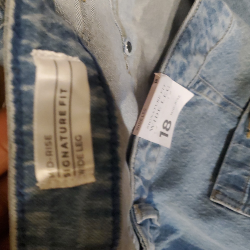 NwT Lane Bryant Signature Fit Wide Leg Jeans Sz 18 New - Picture 10 of 11